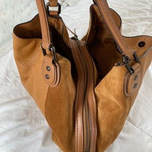 Coach Edie Shoulder Bag 42 Mixed Suede and Leather